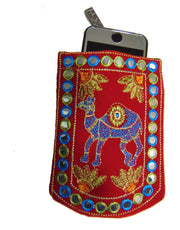 PEACOCK DESIGN MOBILE POUCH