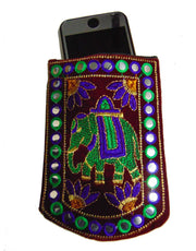 PEACOCK DESIGN MOBILE POUCH
