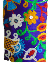 CASHMERE EMBROIDERY MOBILE POUCH