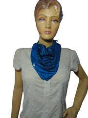 Floral design small Neckerchief Square Neck silk Scarf