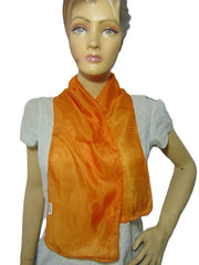 Solid color Solid Color Long Strip Silk Scarf Headband