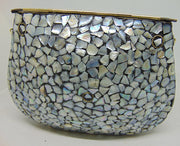 Pearl Mosaic Metal Clutch Purse