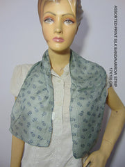Solid color Solid Color Long Strip Silk Scarf Headband