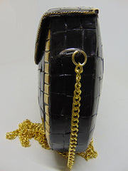 Ethnic Stone Mosaic Clutch Bag Metal Purse