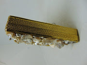 Handmade Beaded Pearl Metal Clutch Purse