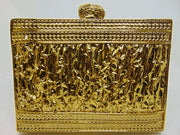 Handmade Beaded Pearl Metal Clutch Purse