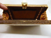 Brass Metal Pearl shell Clutch Purse