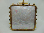 MOP brass Metal bag stone decoration Clutch Purse