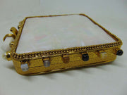 MOP brass Metal bag stone decoration Clutch Purse