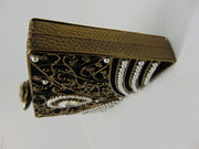 Brass Metal pearl bag clutch Purse