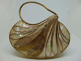 Metal handle MOP brass Metal bag clutch Purse