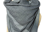 wave design Palestinian Kufiya Arafat scarf