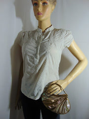 Metal handle MOP brass Metal bag clutch Purse
