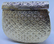 Hand carving Vintage Indian Women metal clutch Bag