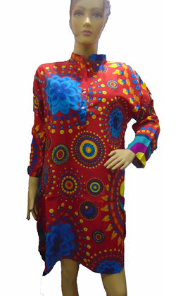 RAYON TUNIC WITH SLEEVE