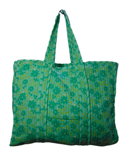 Printed Cotton fabric Quilted Tote Bag