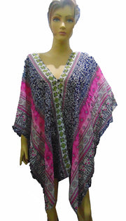 CHIFFON BUTTON KAFTAN PONCHOO