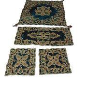 cashmere embroidery Chenille 4 pcs Table Cover
