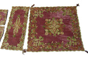 cashmere embroidery Chenille 4 pcs Table Cover