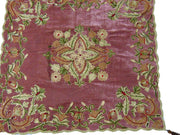 cashmere embroidery Chenille 4 pcs Table Cover