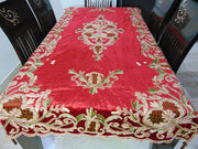 cashmere embroidery Chenille 4 pcs Table Cover