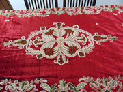 cashmere embroidery Chenille 4 pcs Table Cover