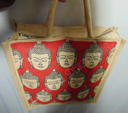 Buddha Print Jute Shopping Bag(14