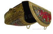 HANDMADE VINTAGE ETHNIC METAL CLUTCH CUM SLING BAG