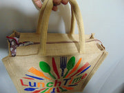 Cutlery Print Jute lunch Bag(12