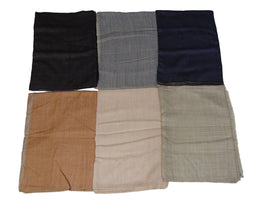 WOOL PASHMINA STOLE REVERSIBLE SCARF