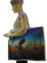 Laminated Canvas car Digital Print Bag