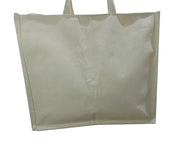 Large size laminated canvas plain tote bag