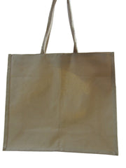 Large size laminated canvas plain tote bag