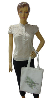 Palm Leaf Wedding Tote Personalized Wedding Favor