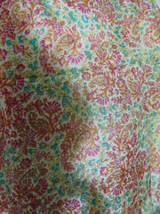 Geometric Print Silk Scarf