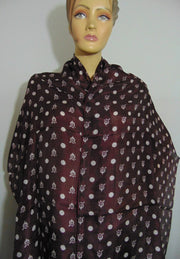 Polka Dot Silk Scarf Wrap