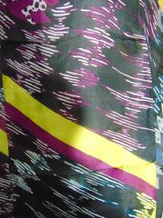 Geometric Print Silk Scarf