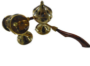 Charcoal Brass Incense Burner with Wooden Handle