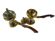 Charcoal Brass Incense Burner with Wooden Handle