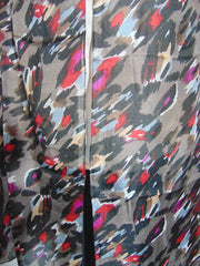 Geometric Print Silk Scarf
