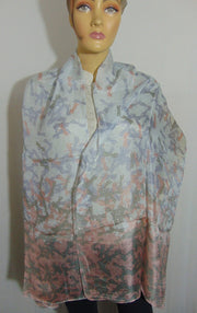 Geometric Print Silk Scarf