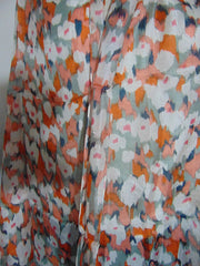 Geometric Print Silk Scarf