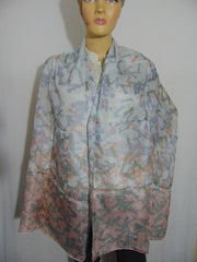 Geometric Print Silk Scarf
