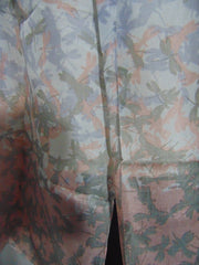 Geometric Print Silk Scarf