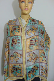 Elephant Print Long & Soft Scarf