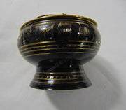 Pot Shape Black Charcoal Incense Burner