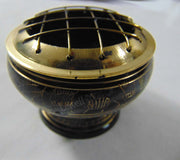 Pot Shape Black Charcoal Incense Burner