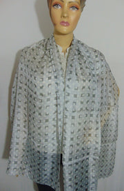 Polka Dot Silk Scarf Wrap