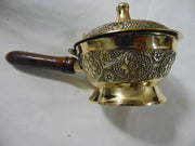 Carved Polish Charcoal Incense Burner with handle