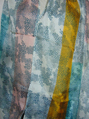 Geometric Print Silk Scarf